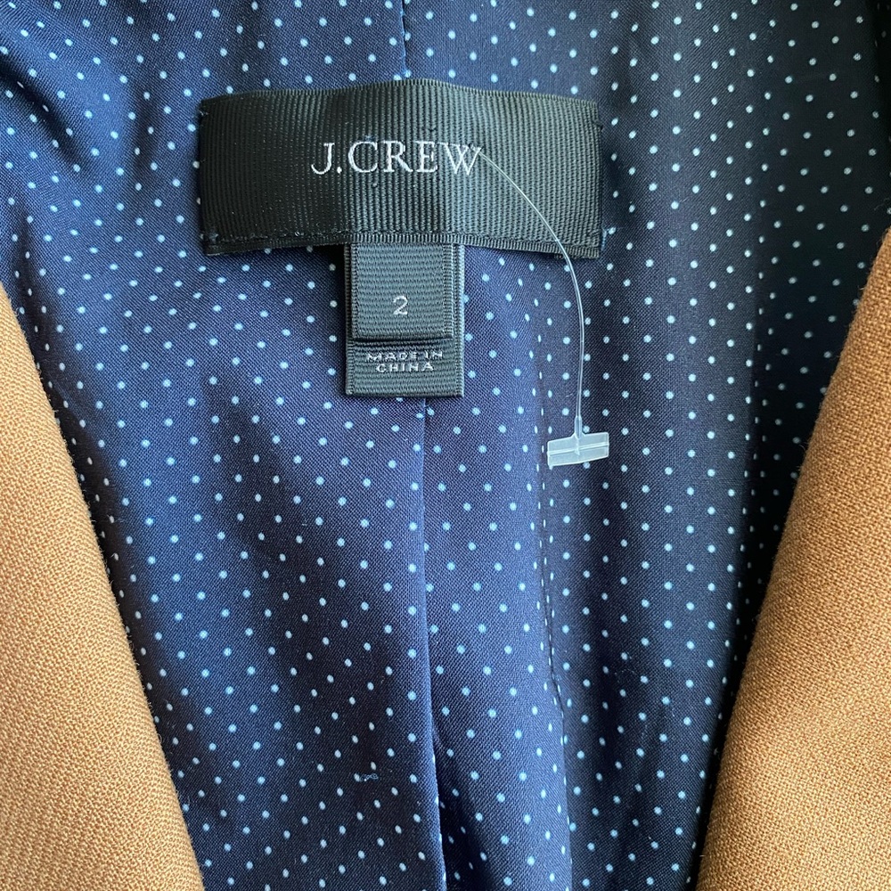 J.Crew Blazer Jacket Brown Size 2 - Picture 8 of 12